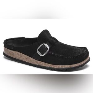 Birkenstock Buckley Clog with Silver Buckle